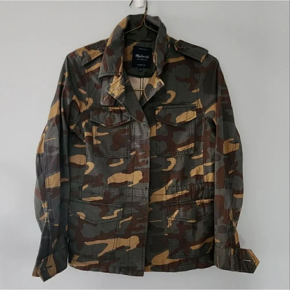 Madewell Womens S Outbound Camo Utility Jacket Ripstop Casual Urban Streetwear